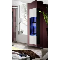 Vitrina Suspendata FLY Genarom AM 23 ZW FY 42 Negru / Alb Lucios